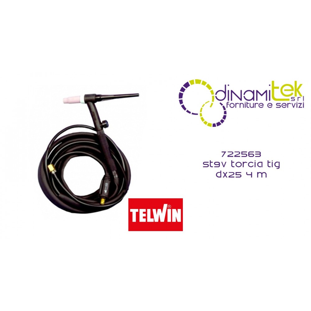 722563 TORCHE TIG ST9V DX25 4 M TELWIN Dinamitek 1