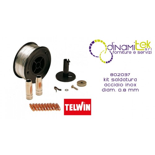 802037 STAINLESS STEEL WELDING KIT DIAM. 0.8 MM TELWIN Dinamitek 1