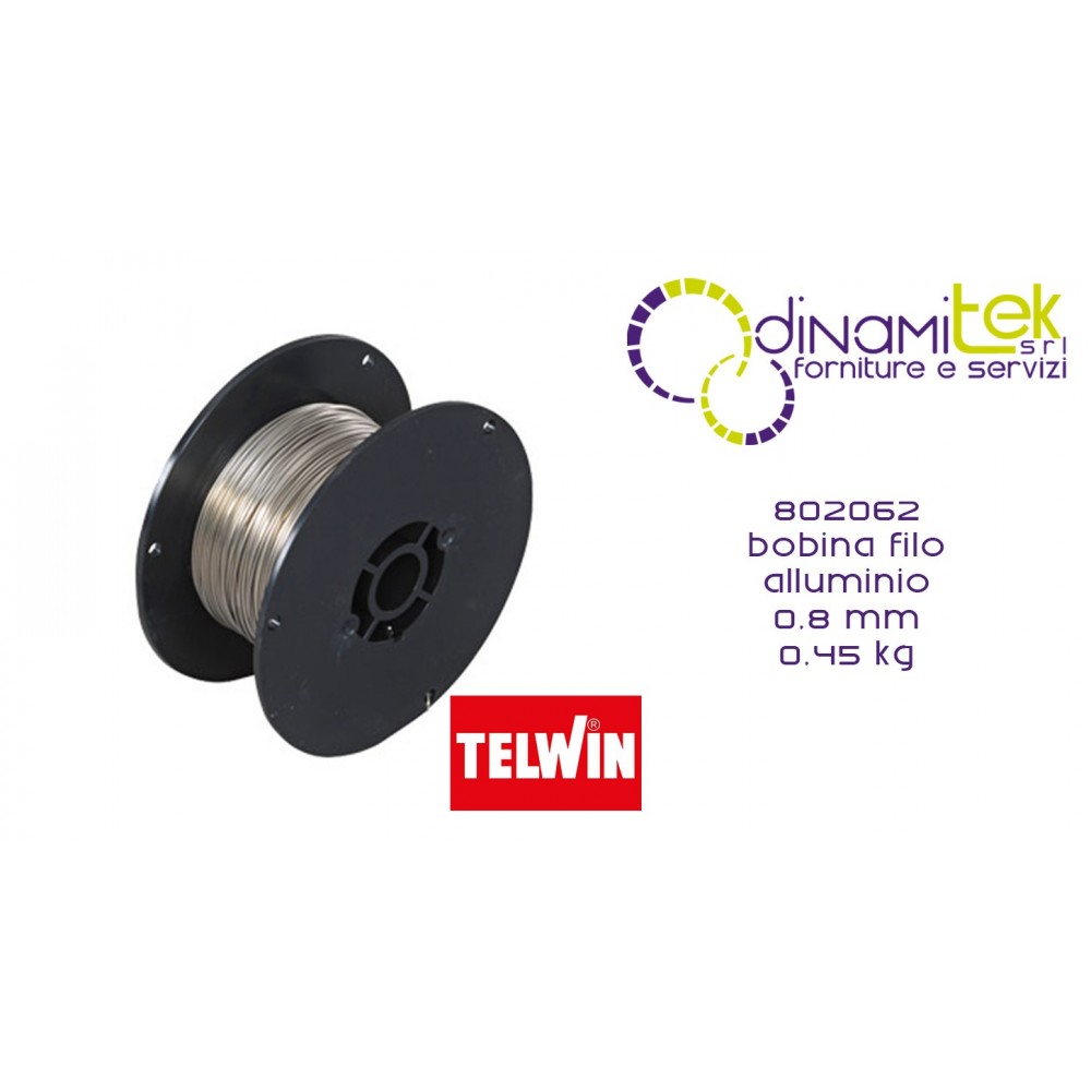 802062 ALUMINUM WIRE COIL 0.8 MM 0.45 KG TELWIN Dinamitek 1