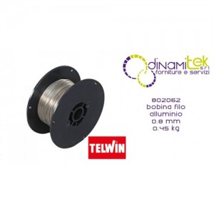 802062 ALUMINUM WIRE COIL 0.8 MM 0.45 KG TELWIN Dinamitek 1