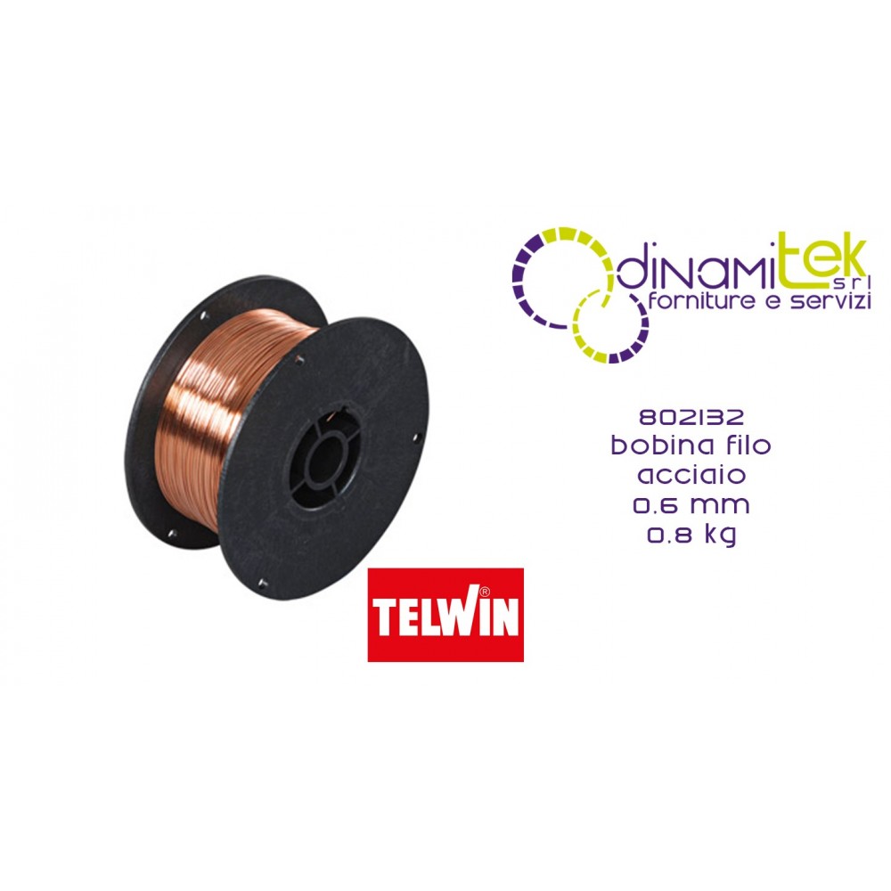 802132 STAHLDRAHTSPULE 0,6 MM 0,8 KG TELWIN Dinamitek 1