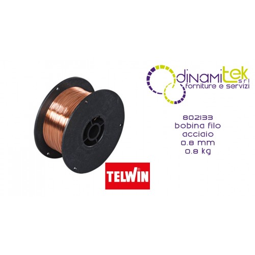 802133 STAHLDRAHTSPULE 0,8 MM 0,8 KG TELWIN Dinamitek 1