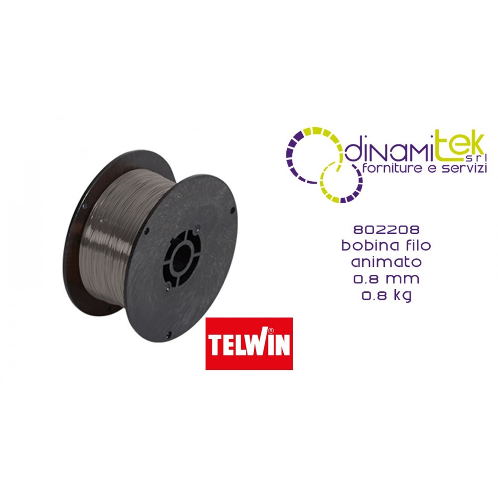 802208 BOBINE DE FIL FOURRé 0,8 MM 0,8 KG TELWIN Dinamitek 1
