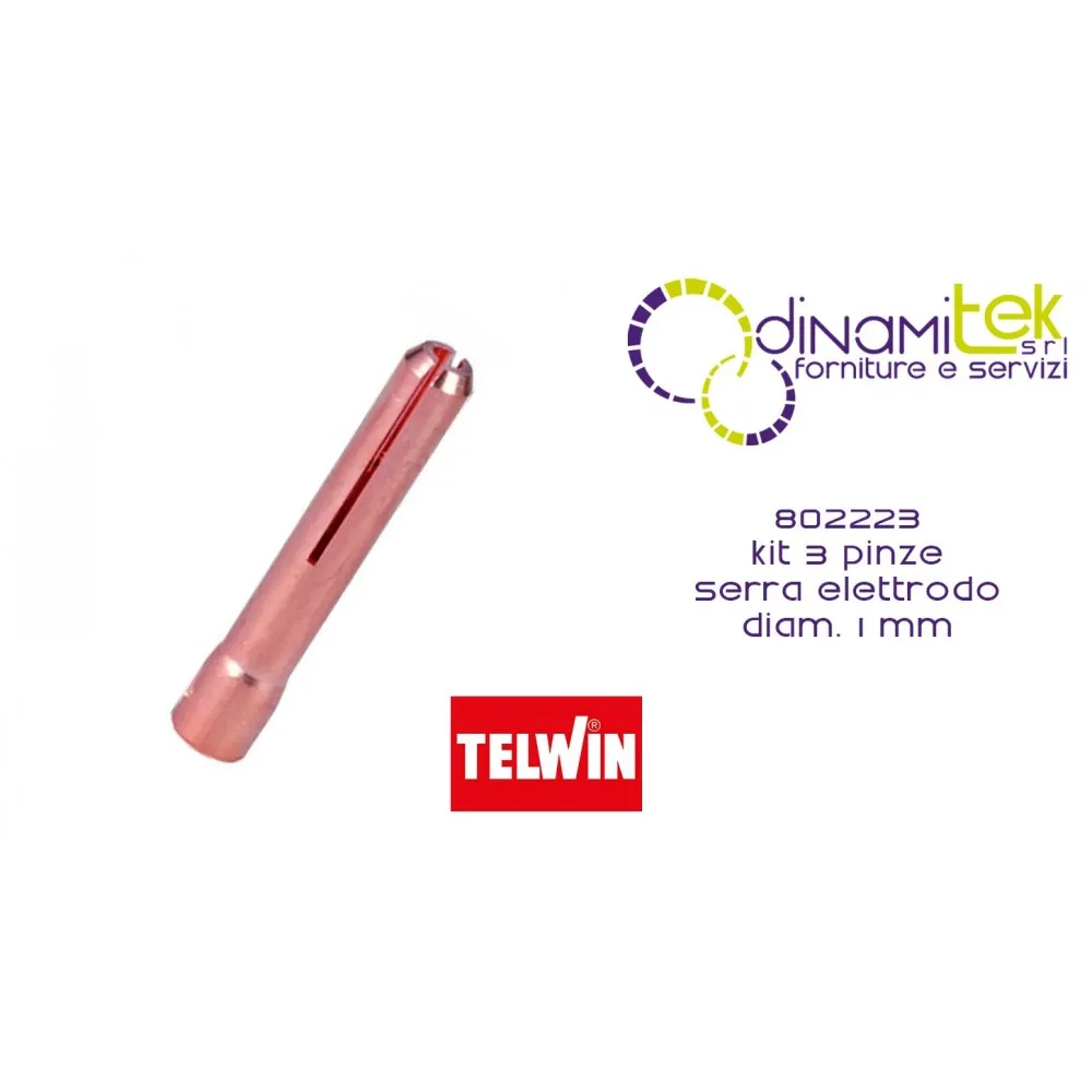 802223 KIT 3 ELECTRODE CLAMPS DIAM. 1 MM TELWIN Dinamitek 1