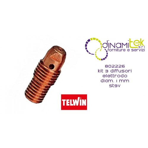 802226 KIT MIT 3 ELEKTRODENDIFFUSOREN DURCHM. 1 MM ST9V TELWIN Dinamitek 1