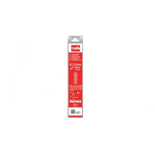 802618 ELECTRODOS DE RUTILO DIAM. 2,5 MM 15 PIEZAS TELWIN Dinamitek 2