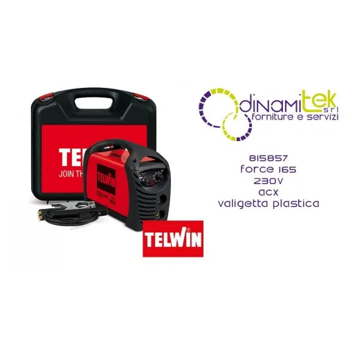 MáQUINA DE SOLDADURA 230V ACC. CON ESTUCHE DE PLáSTICO FORCE 165 TELWIN Dinamitek 1