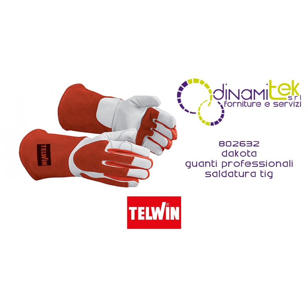 802632 DAKOTA GUANTI PROFESSIONALI SALDATURA TIG TELWIN Dinamitek 1
