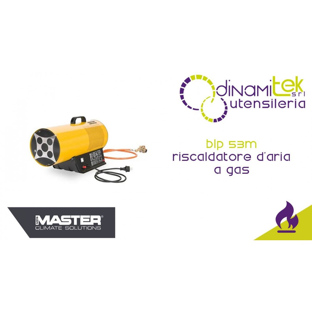 MASTER CLIMATE SOLUTION BLP 53M RISCALDATORE D'ARIA A GAS Dinamitek 1