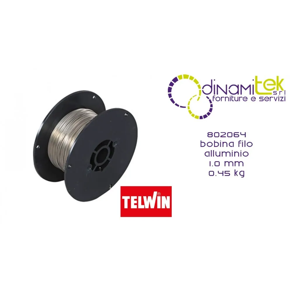 802064 ACCESSORIO SALDATRICE BOBINA FILO ALLUMINIO 1.0 mm 0.45 kg TELWIN Dinamitek 1