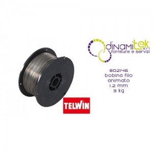 802146 ACCESSORIO SALDATRICE BOBINA FILO ANIMATO 1.2 mm 3 kg TELWIN Dinamitek 1