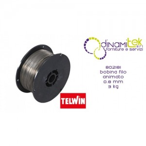 802181 ACCESSORIO SALDATRICE BOBINA FILO ANIMATO 0.8 mm 3 kg TELWIN Dinamitek 1