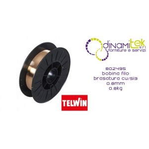 802495 ACCESSORIO SALDATRICE BOBINA FILO BRASATURA CU/SI3 0.8 mm 0.8 kg TELWIN Dinamitek 1