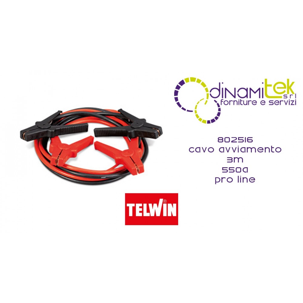 802516 CAVO AVVIAMENTO 3 m 550 A - PRO LINE TELWIN Dinamitek 1