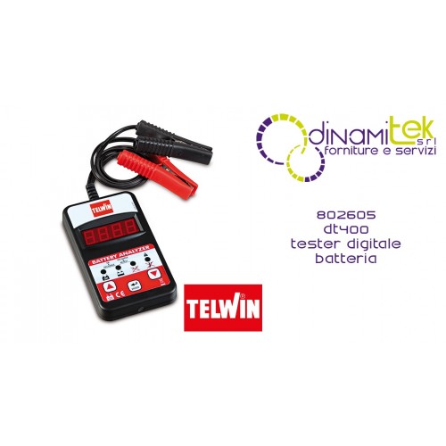 802605 DT400 TESTER DIGITALE BATTERIA TELWIN Dinamitek 1