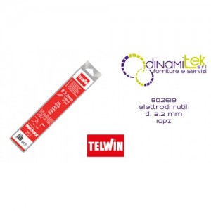 TELWIN 802619 ELETTRODI RUTILI D. 3.2 MM 10PZ Dinamitek 1