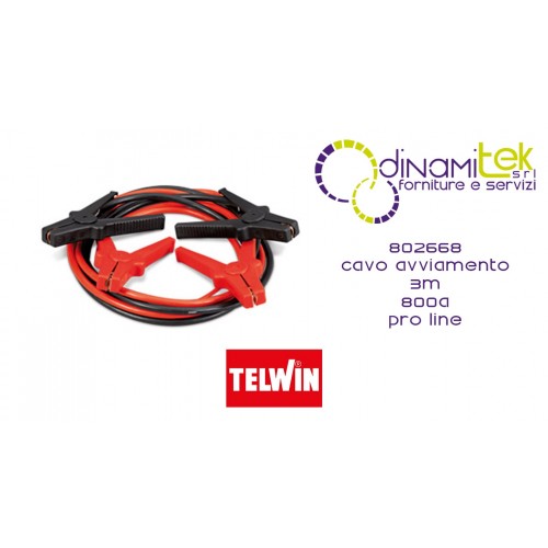 802668 CABLE DE ARRANQUE DE 3 M Y 800 A - LÍNEA PROFESIONAL TELWIN