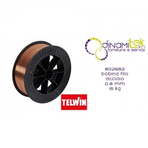 802682 ACCESSORIO SALDATRICE BOBINA FILO ACCIAIO 0.8 mm 15 kg TELWIN Dinamitek 1
