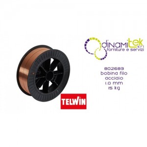 802683 ACCESSORIO SALDATRICE BOBINA FILO ACCIAIO 1.0 mm 15 kg TELWIN Dinamitek 1