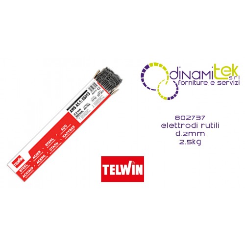802737 ACCESSORIO SALDATRICE ELETTRODI RUTILI diam. 2 mm 2.5 kg TELWIN Dinamitek 1