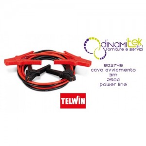 802746 CAVO AVVIAMENTO 3 m 250 A - POWER LINE TELWIN Dinamitek 1