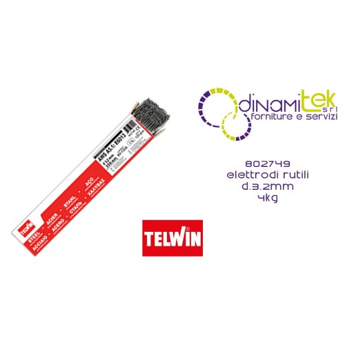 802749 ACCESSORIO SALDATRICE ELETTRODI RUTILI diam. 3.2 mm 4 kg TELWIN Dinamitek 1