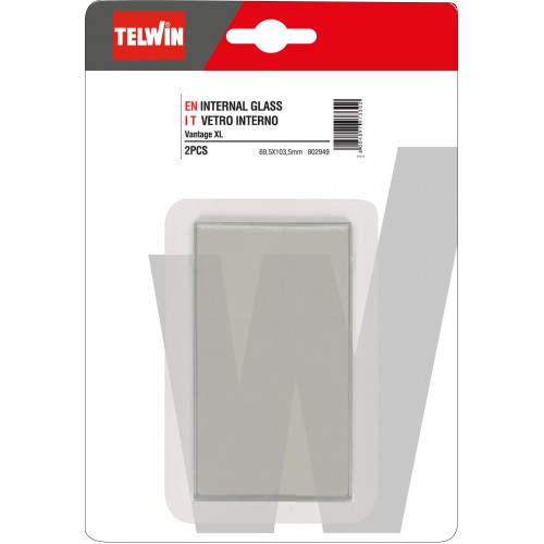 802949 KIT 2 pz PROTEZIONE VETRO INTERNO 69.5 x 103.5 mm TELWIN Dinamitek 2