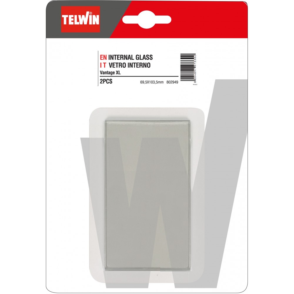 802949 KIT 2 pz PROTEZIONE VETRO INTERNO 69.5 x 103.5 mm TELWIN Dinamitek 2