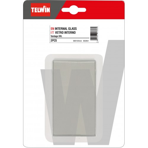802951 KIT 2 pz PROTEZIONE VETRO INTERNO 96X104 mm TELWIN Dinamitek 2