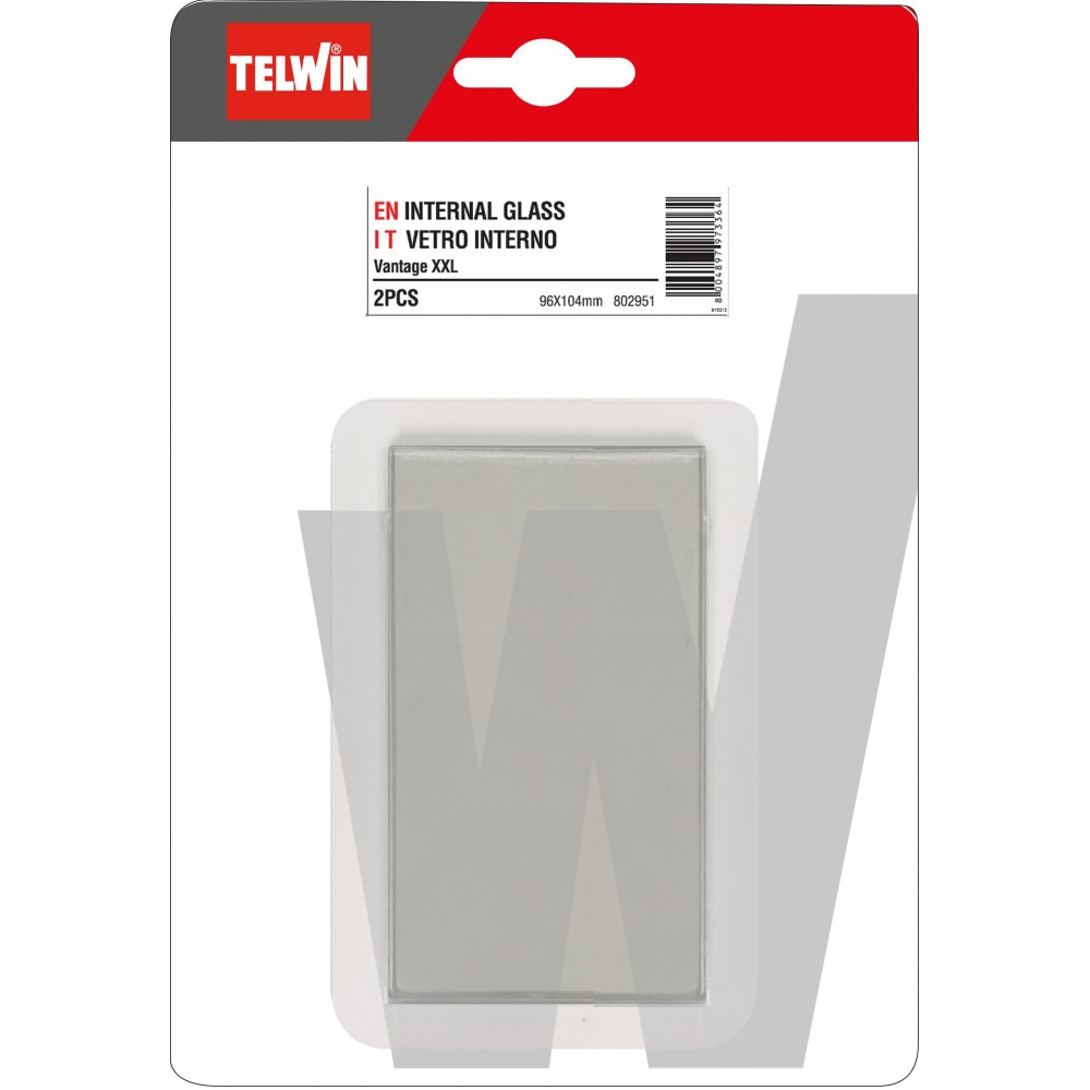 802951 KIT 2 pz PROTEZIONE VETRO INTERNO 96X104 mm TELWIN Dinamitek 2