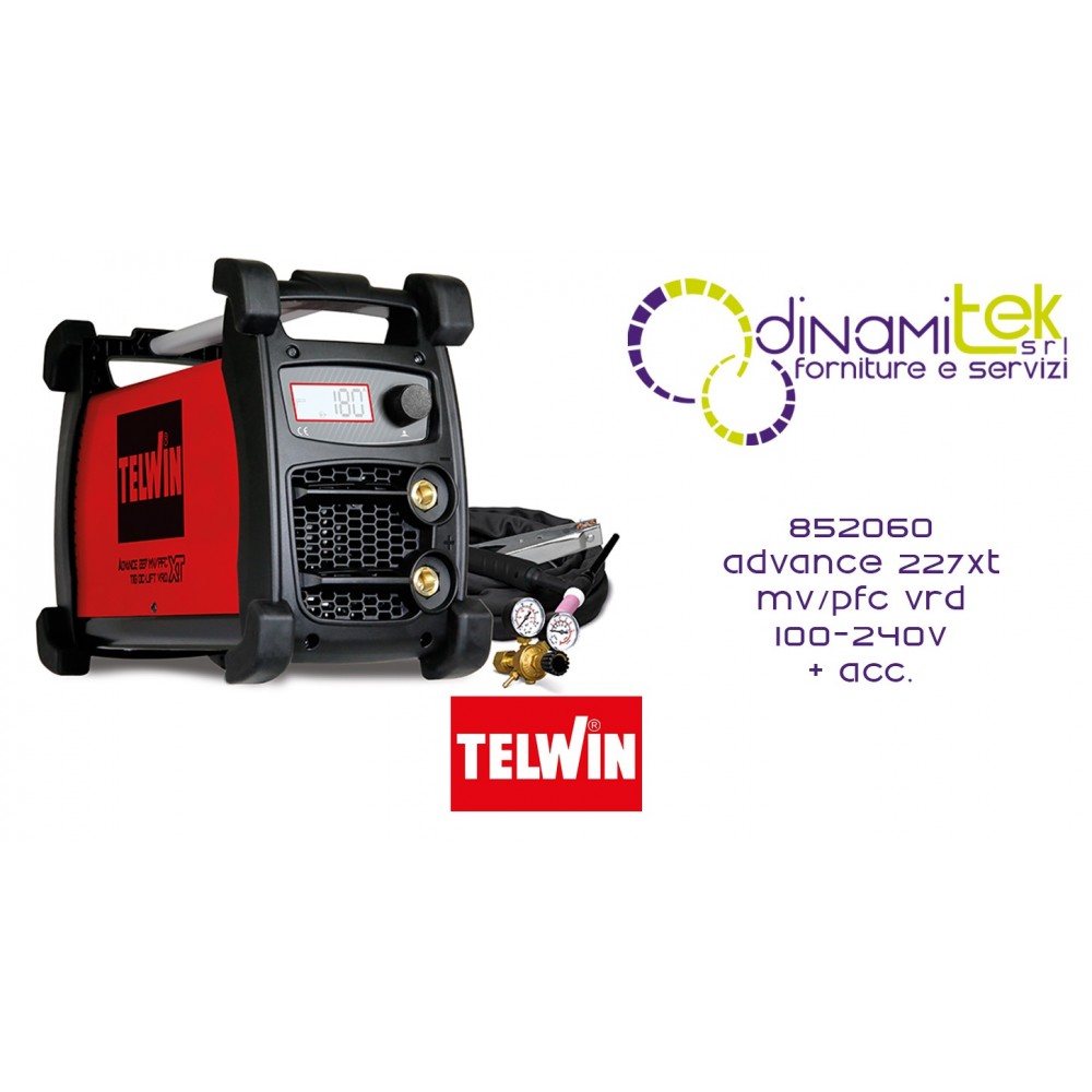 TELWIN 852060 ADVANCE 227XT MV-PFC VRD 100-240V ACC. Dinamitek 1