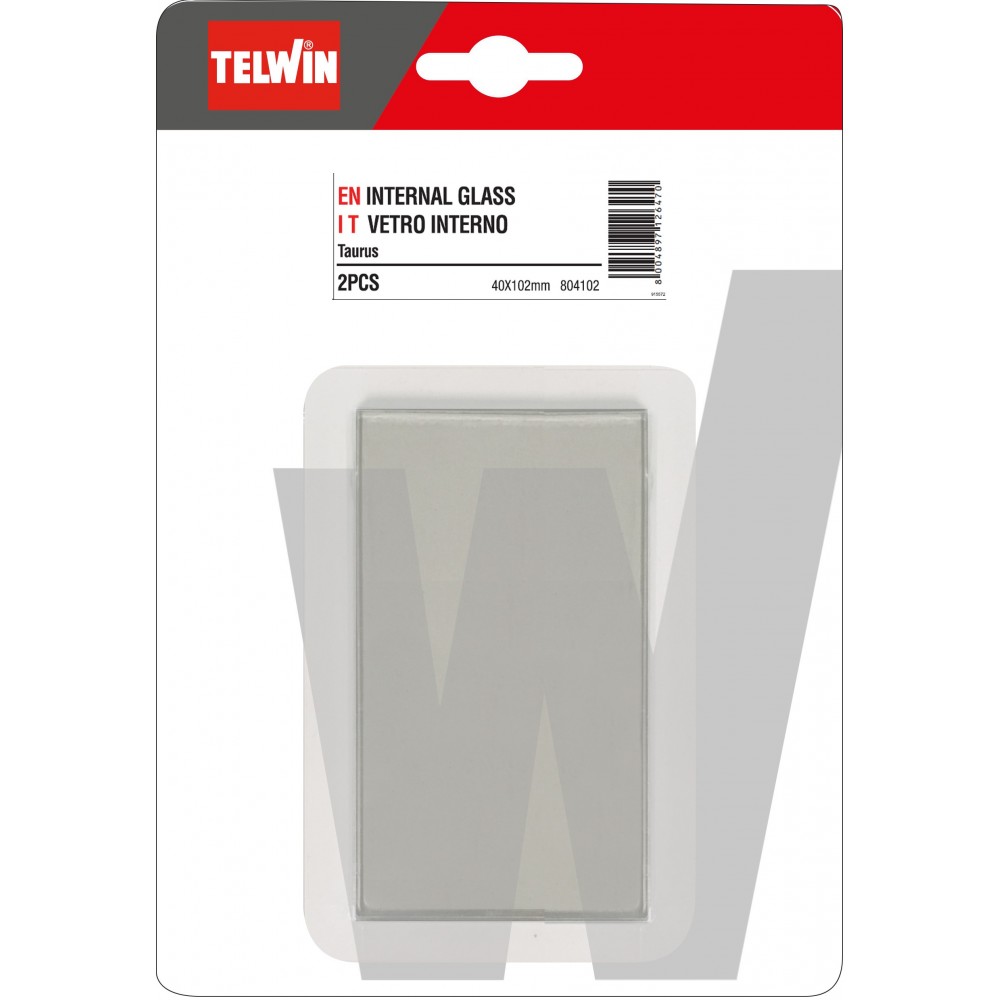 804102 KIT 2 pz PROTEZIONE VETRO INTERNO 40 x 102 mm TELWIN Dinamitek 2