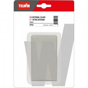 804102 KIT 2 pz PROTEZIONE VETRO INTERNO 40 x 102 mm TELWIN Dinamitek 2