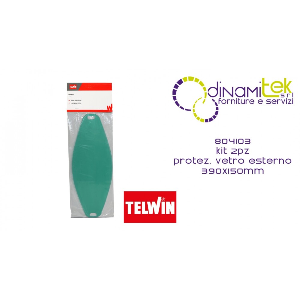 804103 KIT 2 pz PROTEZIONE VETRO ESTERNO 390 x 150 mm TELWIN Dinamitek 1