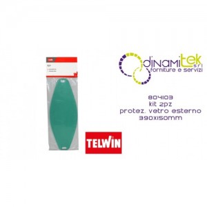 804103 KIT 2 pz PROTEZIONE VETRO ESTERNO 390 x 150 mm TELWIN Dinamitek 1