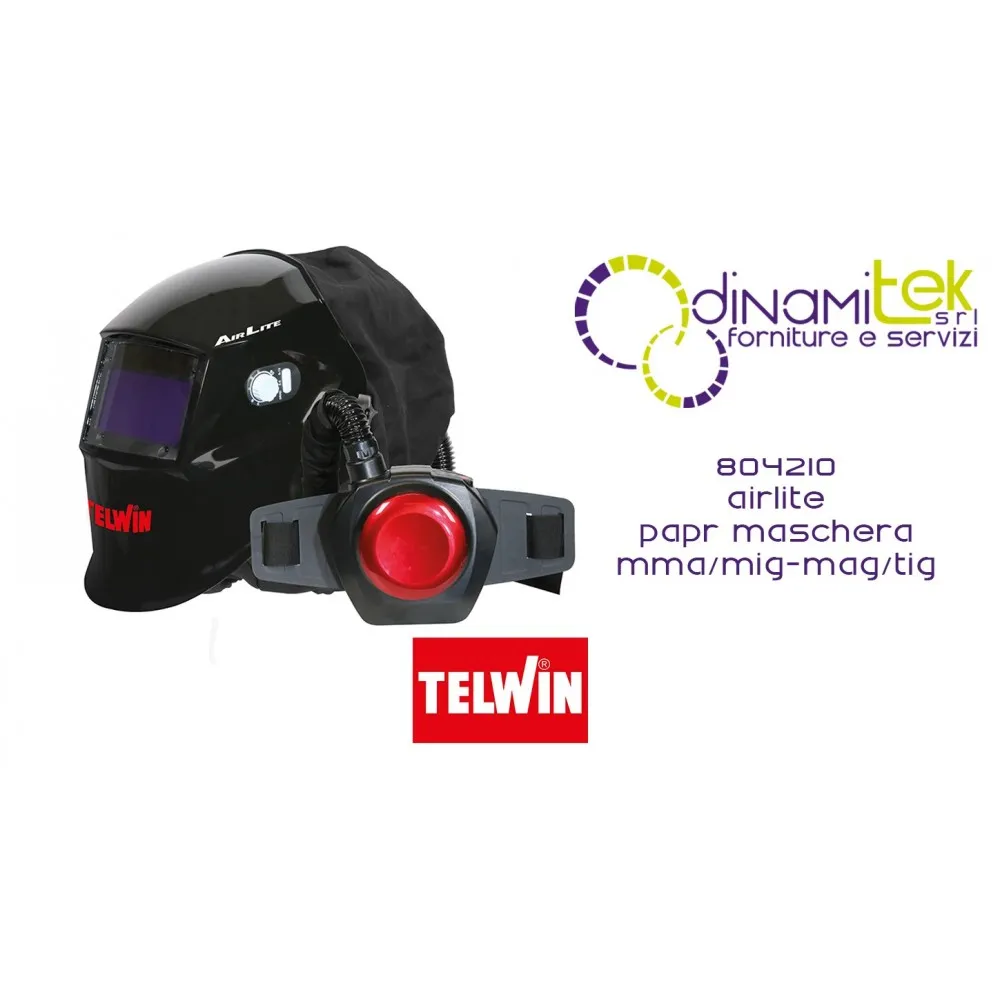 804210 AIRLITE PAPR MASCHERA MMA/MIG-MAG/TIG TELWIN Dinamitek 1