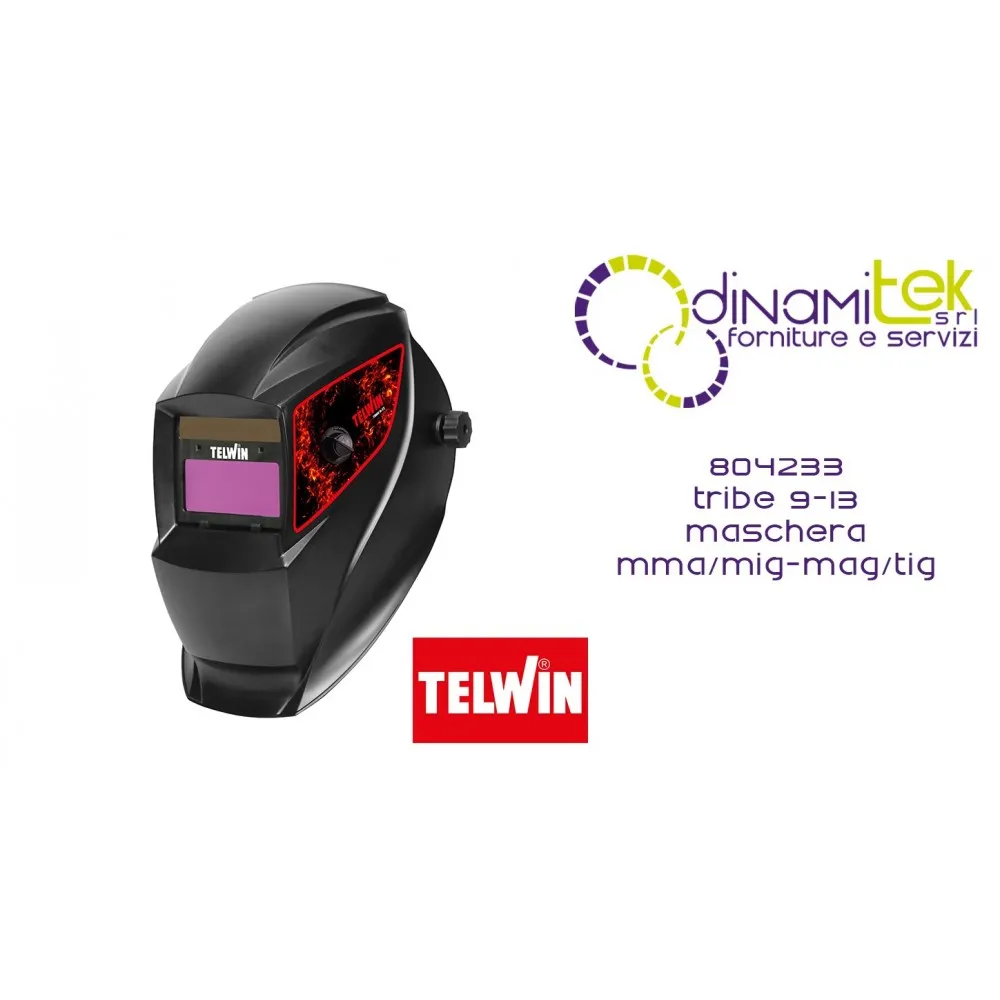 TELWIN 804233 TRIBE 9-13 MASCHERA MMA-MIG-MAG-TIG Dinamitek 1