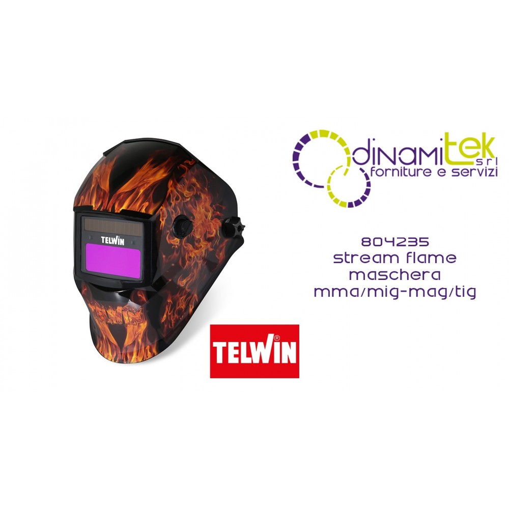 804235 STREAM FLAME MASCHERA MMA/MIG-MAG/TIG TELWIN Dinamitek 1