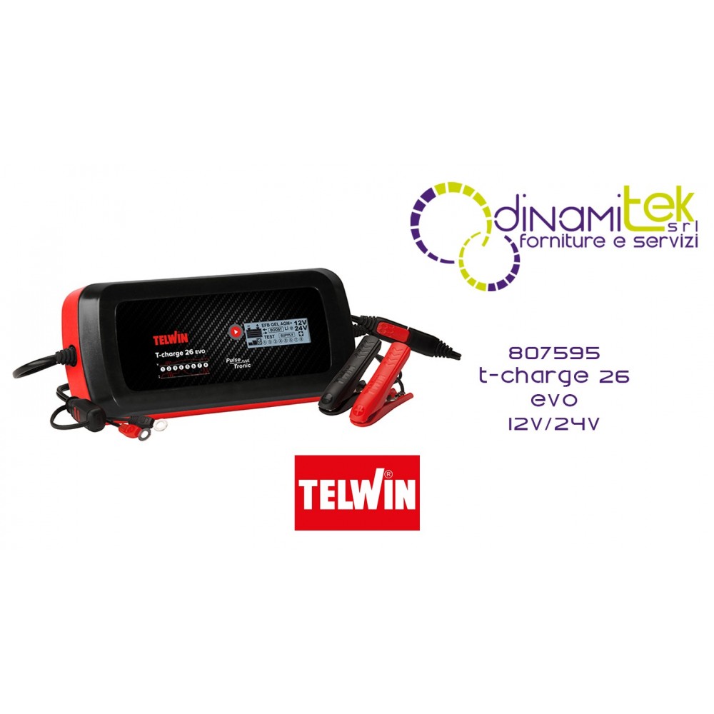 807595 AVVIATORE T-CHARGE 26 EVO 12-24V TELWIN Dinamitek 1