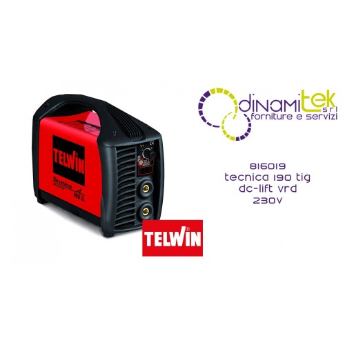 816019 SALDATRICE TECNICA 190 TIG DC-LIFT VRD 230V TELWIN Dinamitek 1