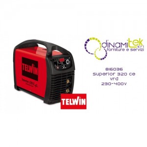 816036 SALDATRICE SUPERIOR 320 CE VRD 230-400V TELWIN Dinamitek 1