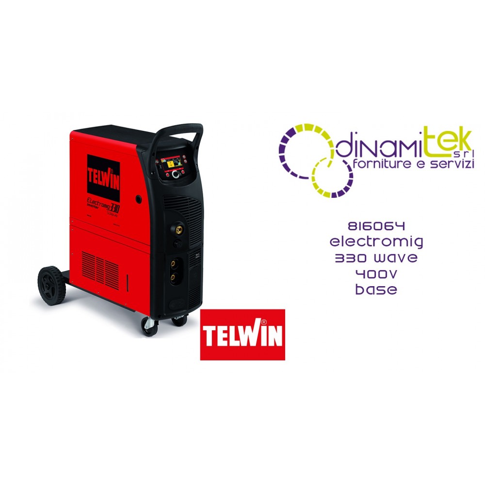 816064 SALDATRICE ELECTROMIG 330 WAVE 400V BASE TELWIN Dinamitek 1