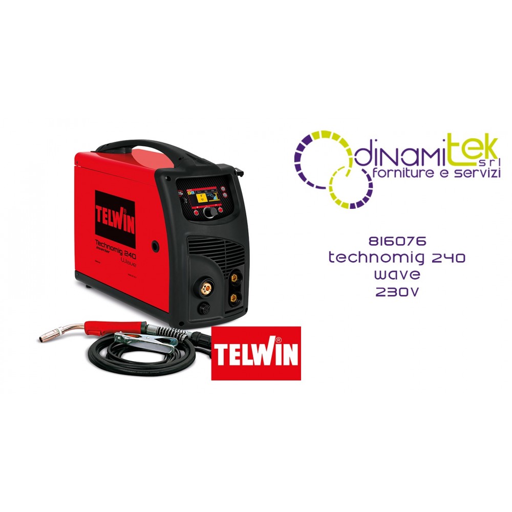 816076 SALDATRICE TECHNOMIG 240 WAVE 230V TELWIN Dinamitek 1