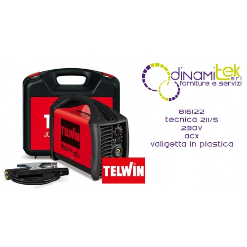 816122 SALDATRICE TECNICA 211/S 230V ACC. CON VALIGETTA DI PLASTICA TELWIN Dinamitek 1