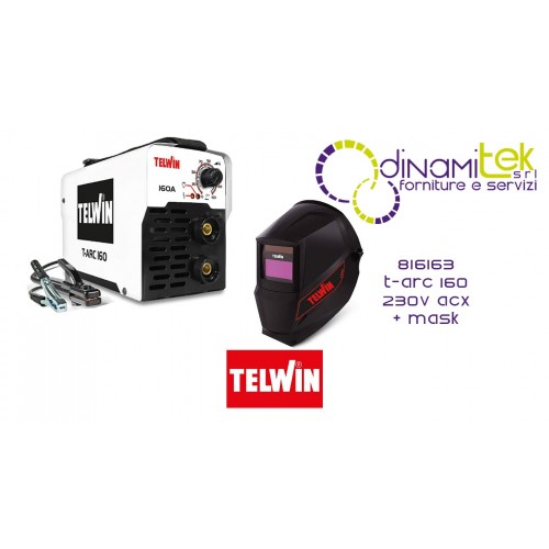 816163 SALDATRICE T-ARC 160 230V ACC. + MASK TELWIN Dinamitek 1