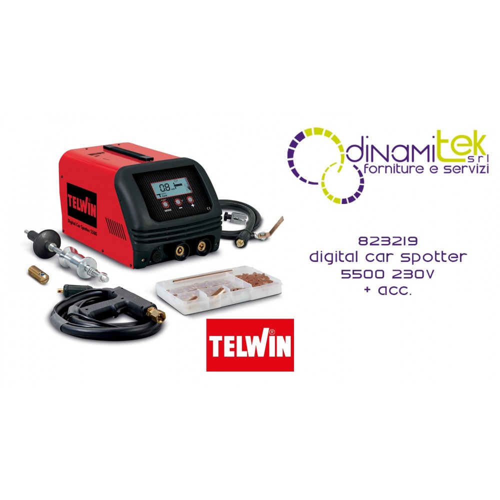 823219 SPOT DIGITAL CAR SPOTTER 5500 230V + ACC. TELWIN Dinamitek 1