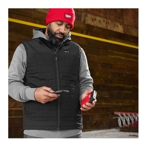MILWAUKEE M12 HPVBL3-0 GILET PIUMINO RISCALDATO HEXON M12 NERO Dinamitek 2