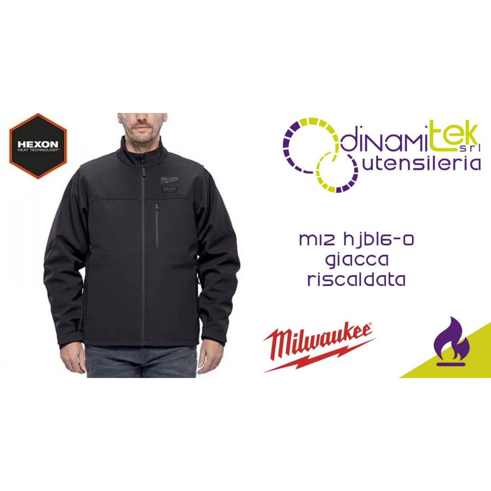 MILWAUKEE M12 HJBL6-0 GIACCA RISCALDATA HEXON M12 Dinamitek 1