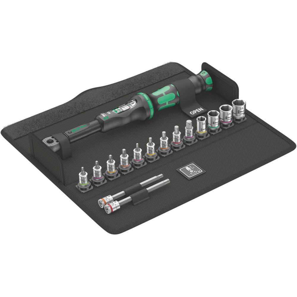 05130110001 - CLICKTORQUE A 6 SET 1 CHIAVE DINAMOMETRICA CON CRICCHETTO REVERSIBILE 1/4" (6.3 MM) 2.5 - 25 NM WERA Dinamitek 2