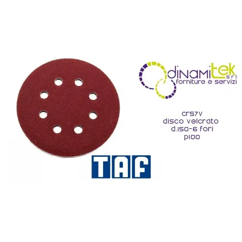 CR57V VELCRO DISC D.150-6 HOLES P100 TAF Dinamitek 1